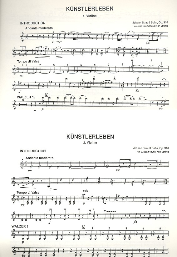 Künstlerleben-Walzer op.316