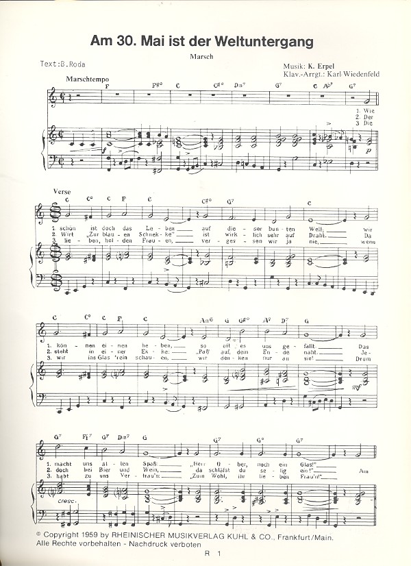 Am 30. Mai ist der Weltuntergang