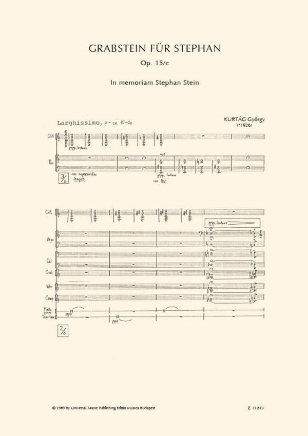 Grabstein für Stephan op.15