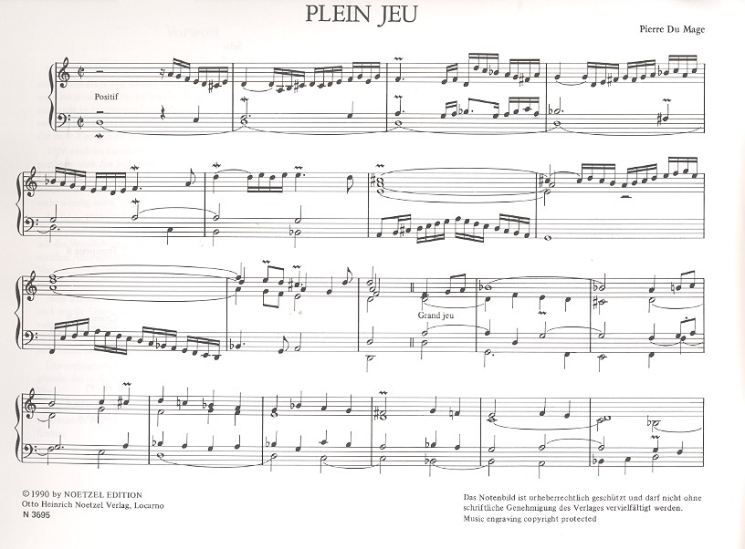 Livre d'orgue für Orgel