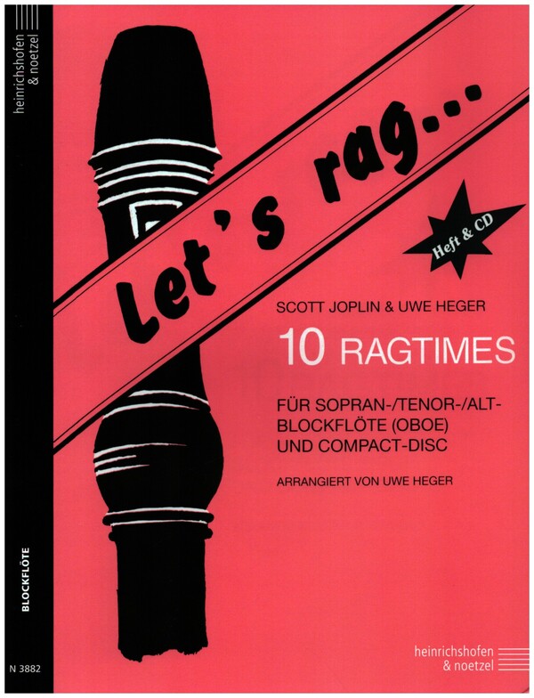 Let's rag (+CD) für Blockflöte (SAT, Oboe)