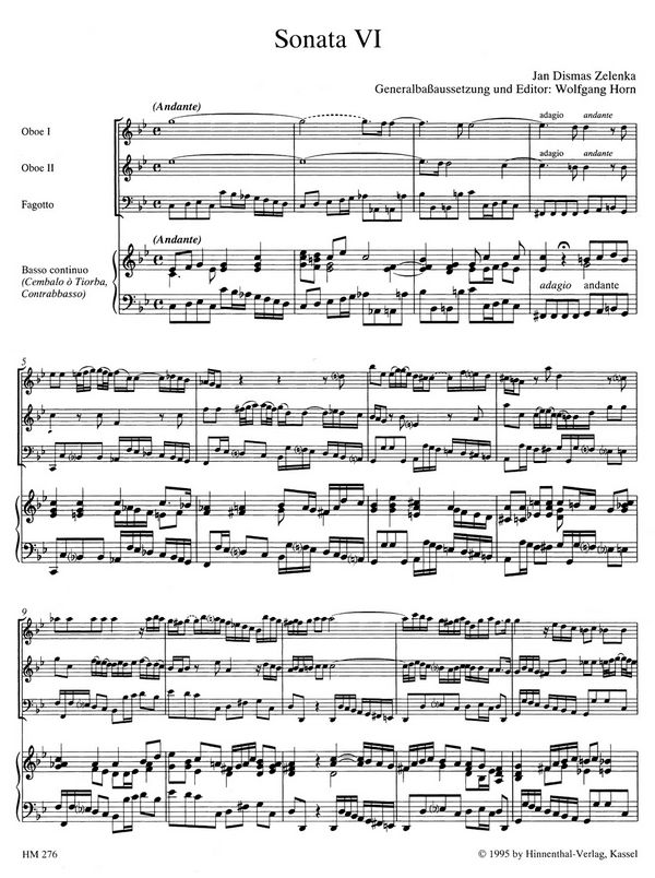 Sonate c-Moll Nr.6 ZWV181,6