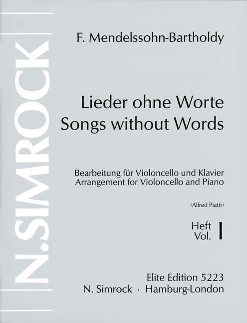 Lieder ohne Worte Band 1