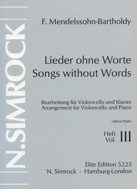 Lieder ohne Worte Band 3