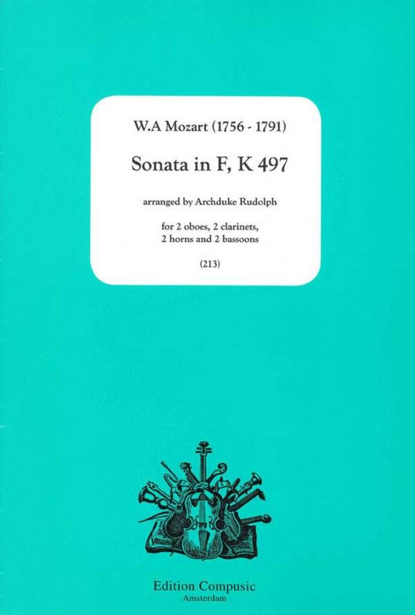 Sonata F major KV497 for 2 oboes,
