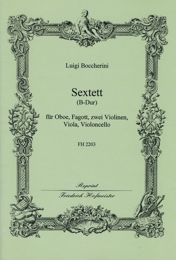 Sextett B-Dur für Oboe, Fagott, 2 Violinen