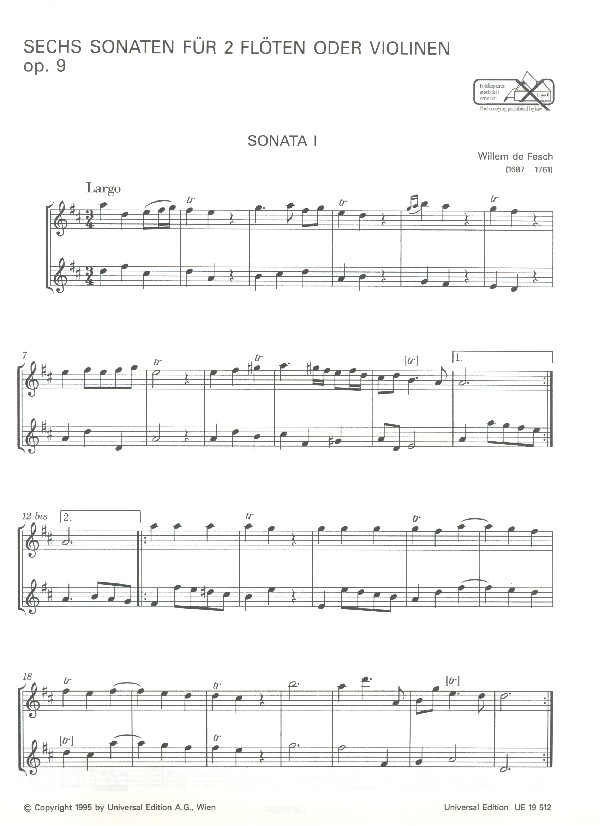6 Sonaten op.9