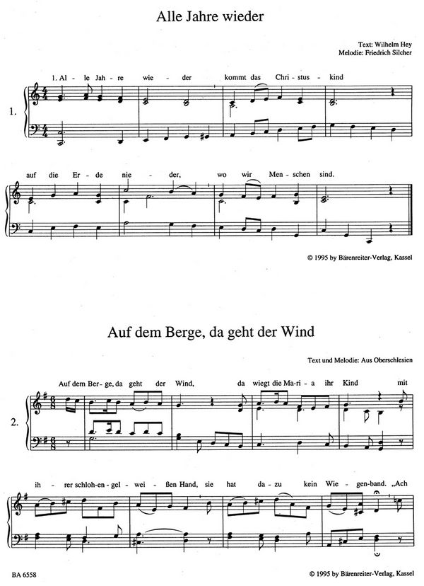 Bärenreiter Weihnachtsalbum