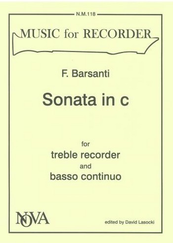 Sonata c minor for treble