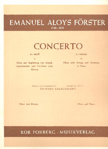Concerto e-moll für Oboe