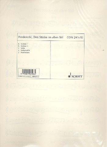 3 Stücke im alten Stil