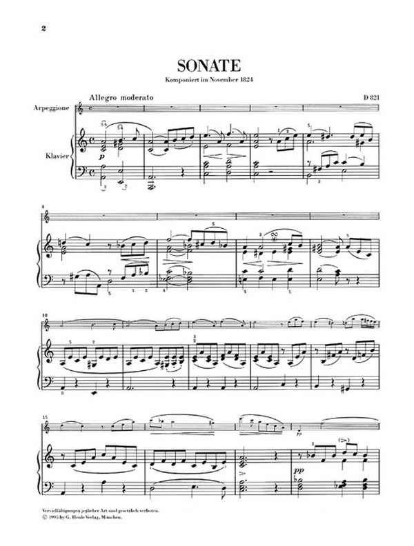 Arpeggione-Sonate a-Moll D821