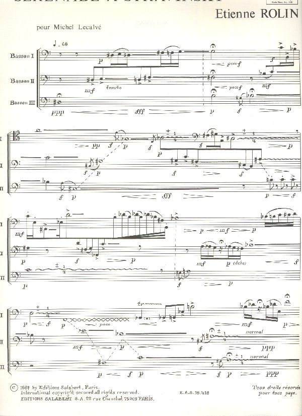 Serenade a Stravinski