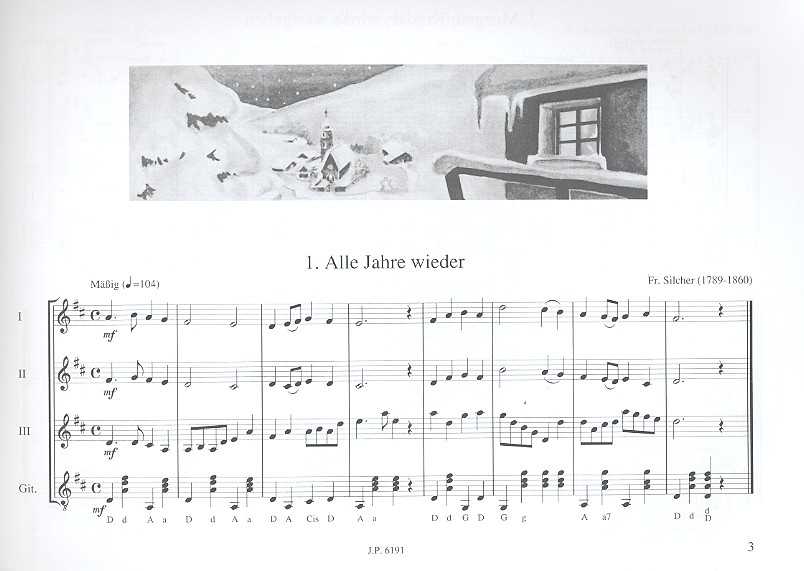 Der Lichterbaum für Stubenmusik