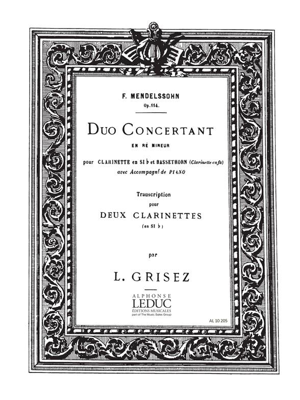 Duo concertant en ré mineur pour