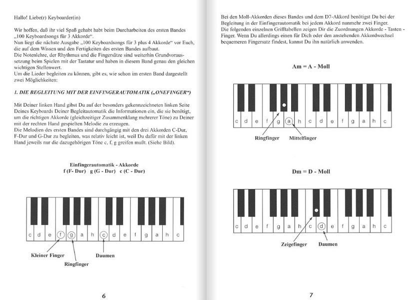 100 Keyboardsongs für 3 plus 4 Akkorde - Bd.2 (rot)