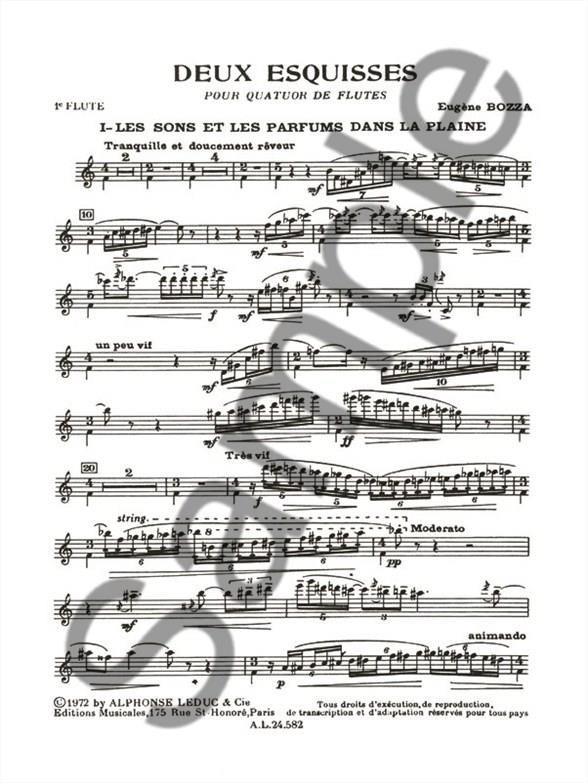2 esquisses pour 4 flutes