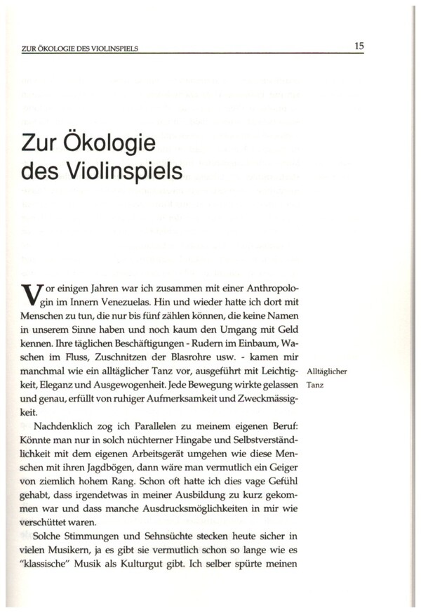 Von der unerträglichen Leichtigkeit des Instrumentalspiels 