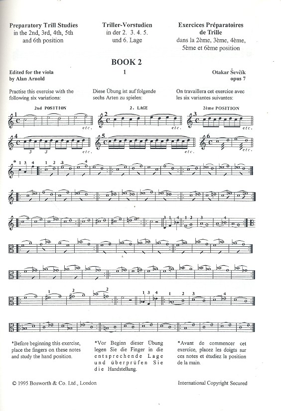 Preparatory Trill Studies in the