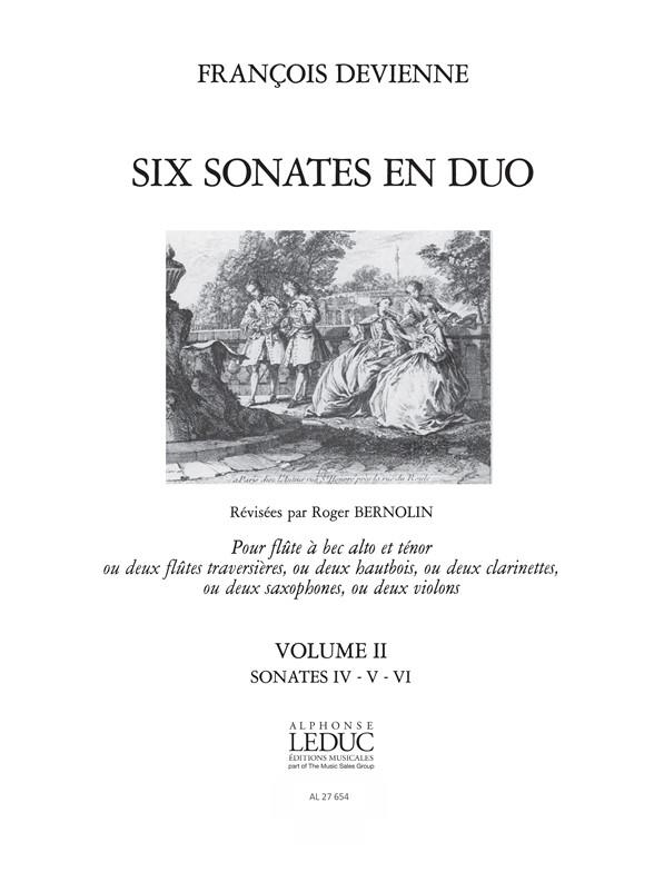 6 SONATES EN DUO VOL.2 POUR FLUTE
