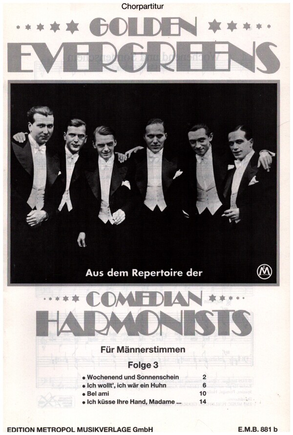 Comedian Harmonists Band 3 Golden Evergreens