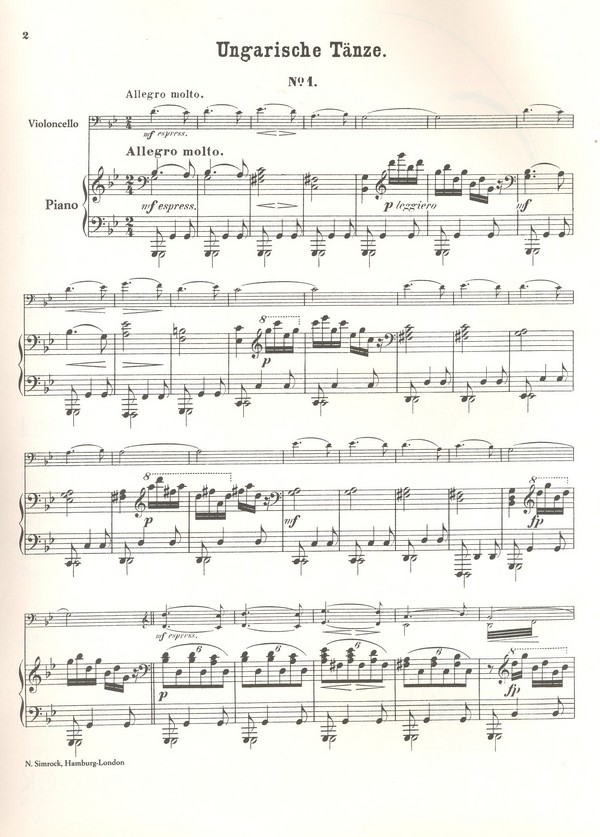 Ungarische Tänze Band 1 (Nr.1-5)