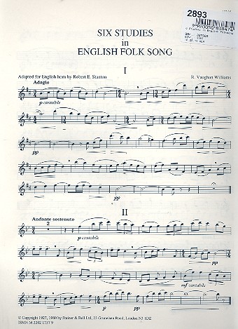 6 Studies in English Folksong