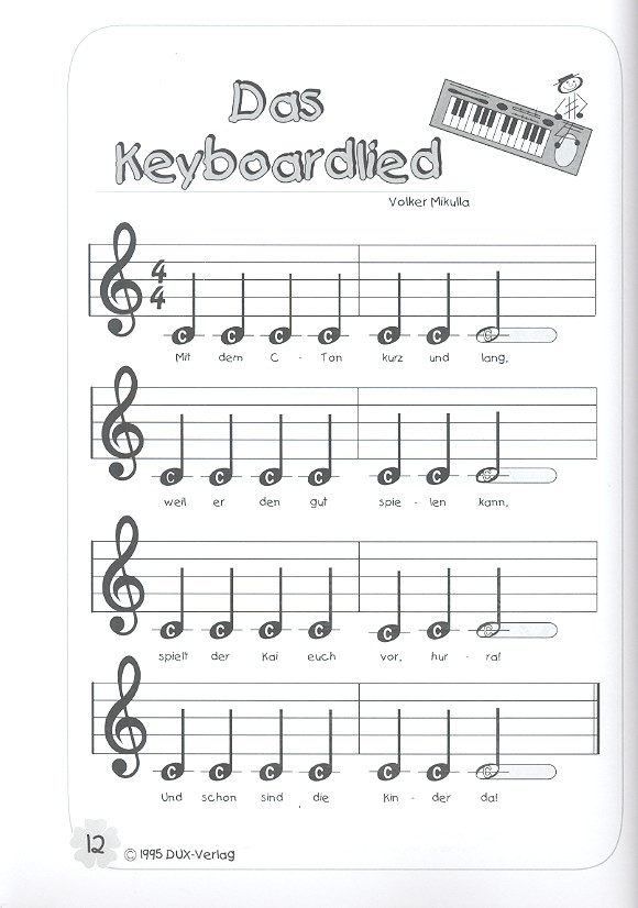 Tonis Junior-Keyboard: Kinderlieder