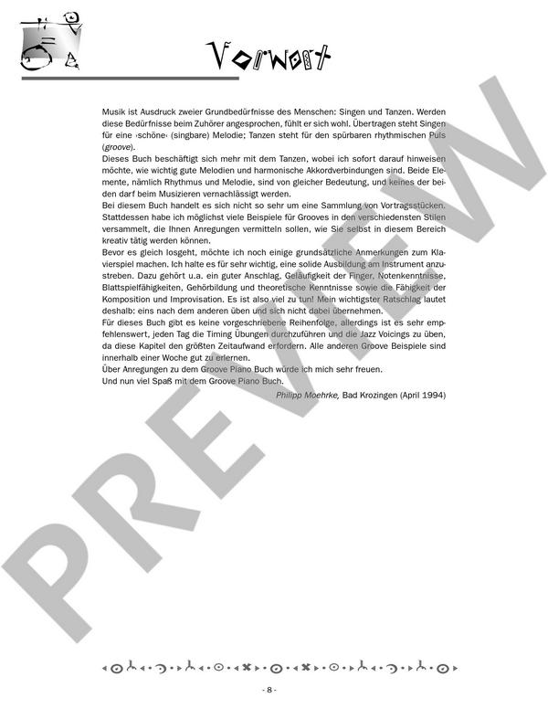 Das Groove Piano Buch (+Online Audio)