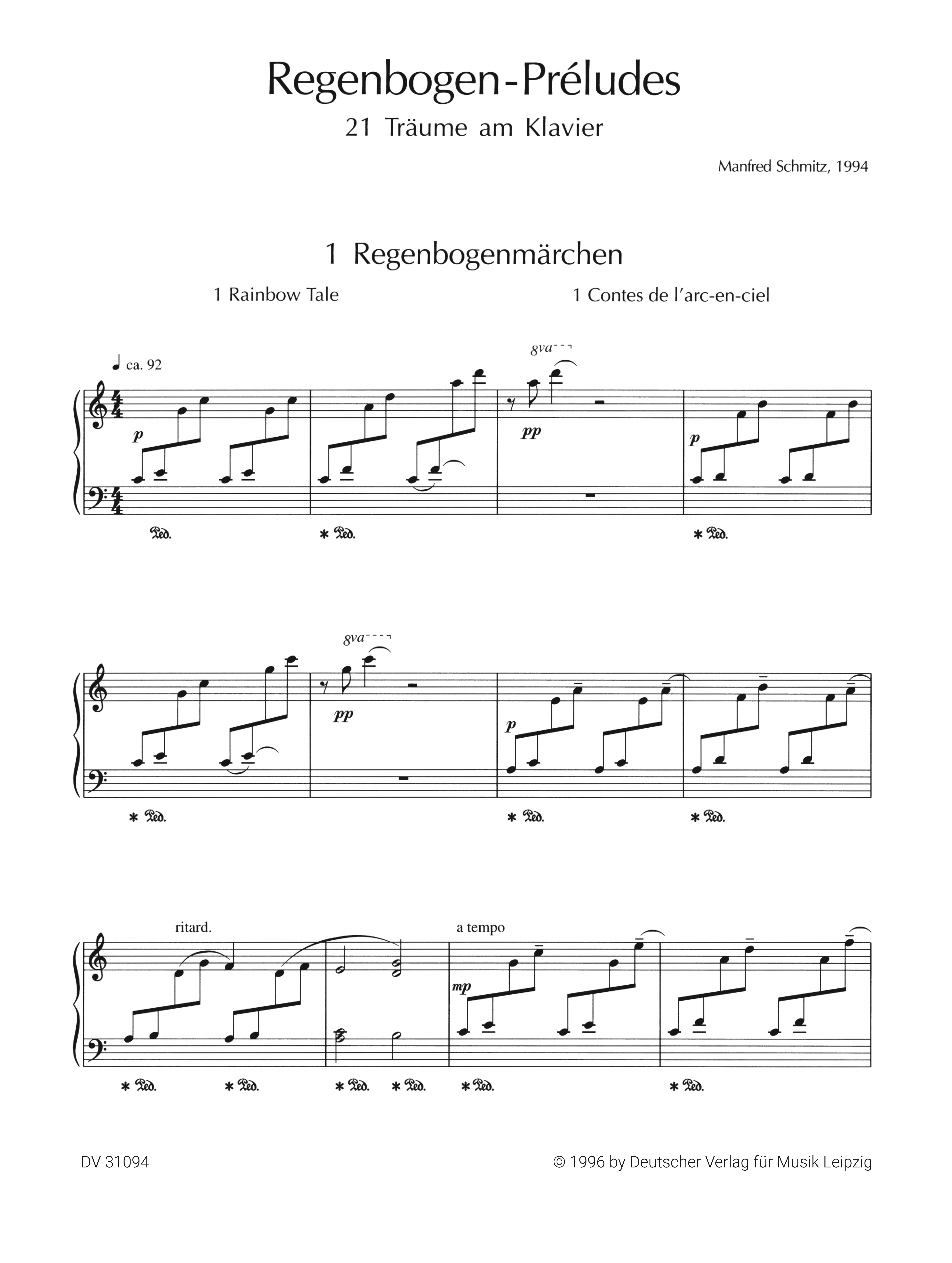 Regenbogenpreludes - 21 Träume am Klavier