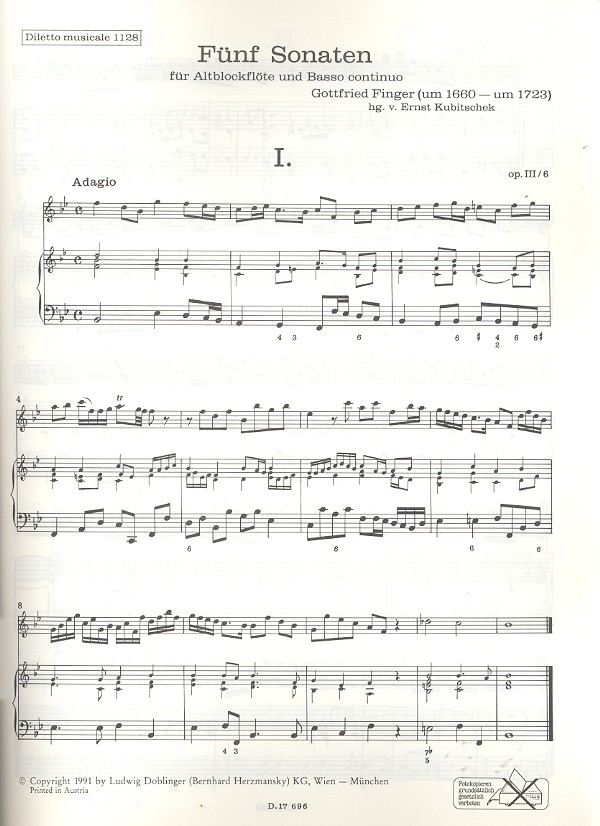 5 Sonaten op.3,6-10