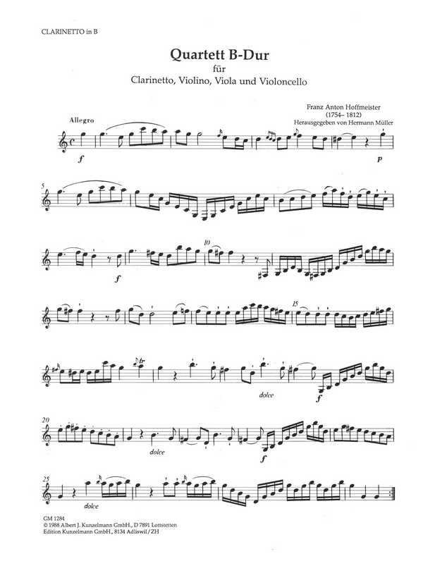 Quartett B-Dur