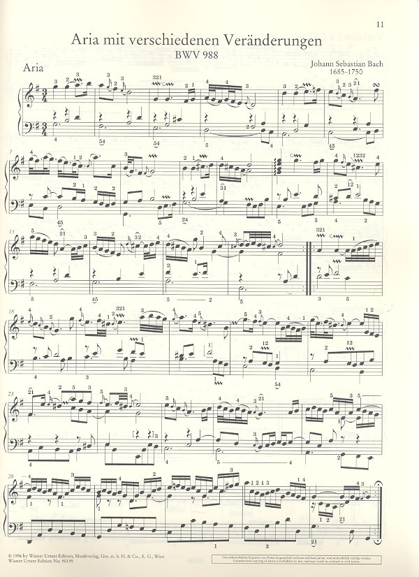 Goldberg Variationen BWV988