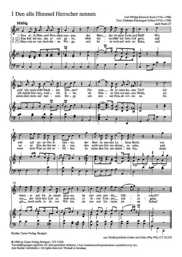 Musik zu Kasualien Band 1