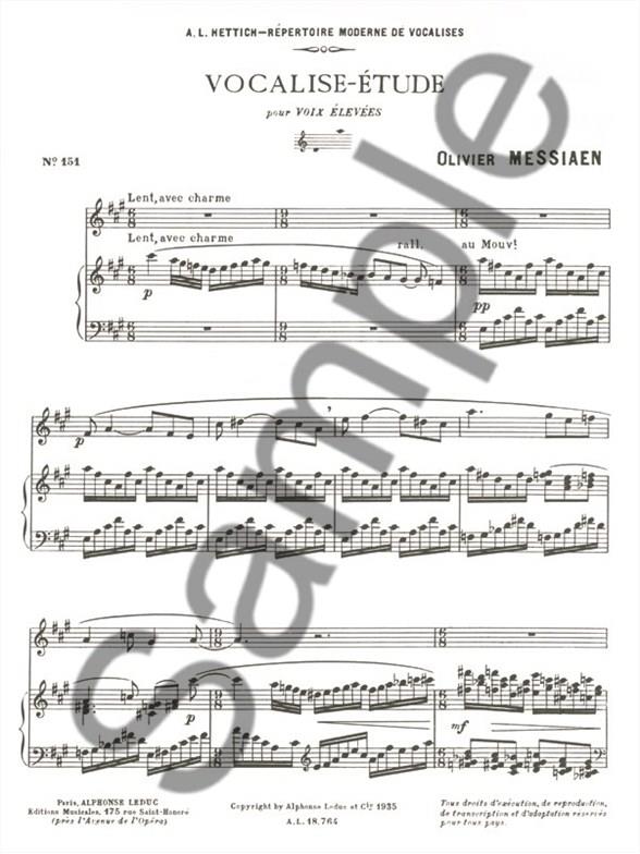 Vocalise-étude pour voix élevées