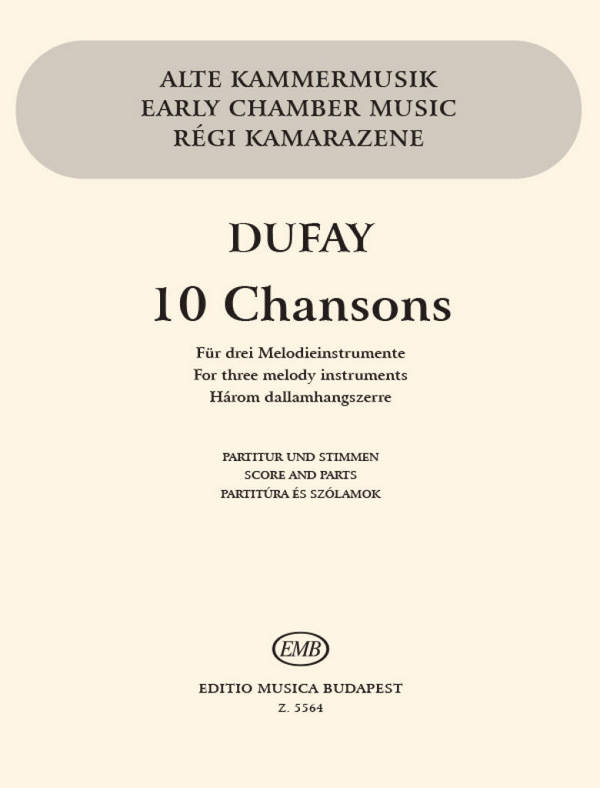 10 CHANSONS FUER 3 MELODIEINSTRUMENTE
