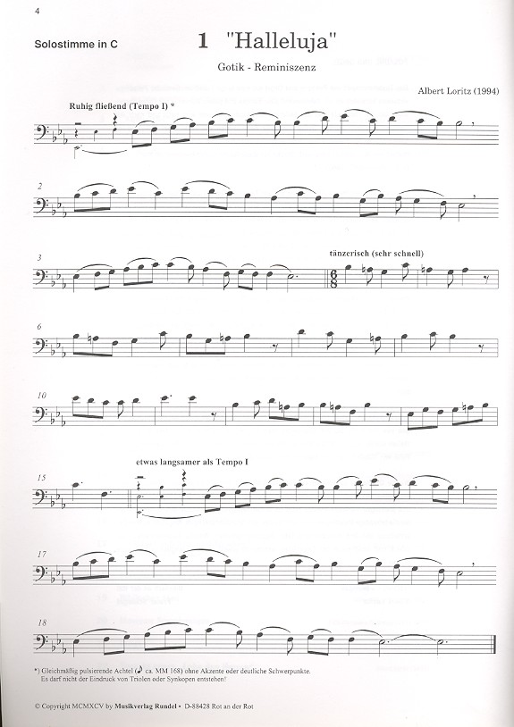 Musica sacra für Posaune (Tenorhorn/