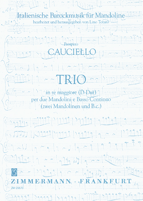 Trio D-Dur für 2 Mandolinen und Bc