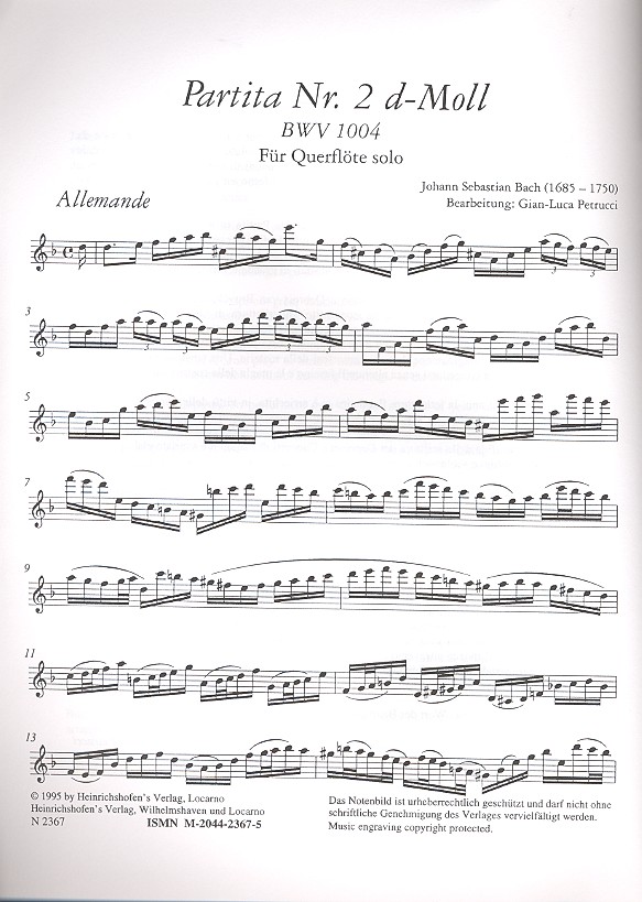 Partita d-Moll Nr.2 BWV1004