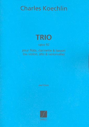 Trio op.92 pour flûte, clarinette
