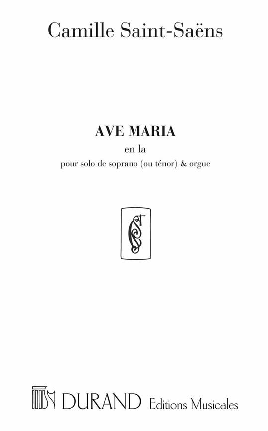 Ave Maria la majeur pour soprano