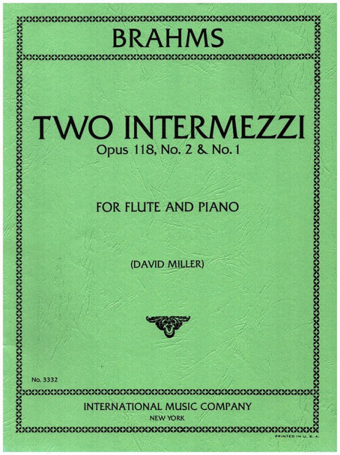 2 Intermezzi op.118 nos.1+2