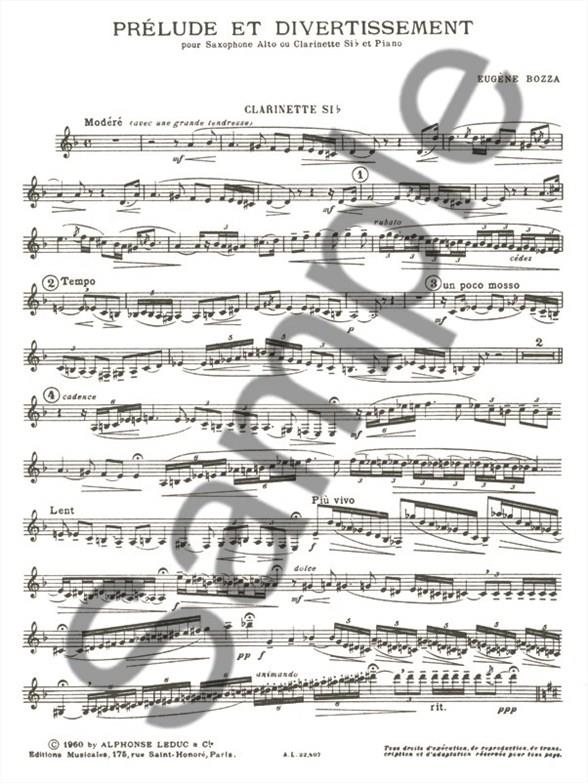 Prélude et divertissement pour