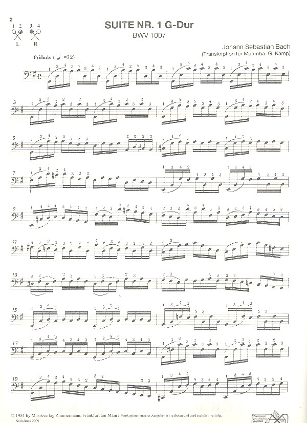 Suite G-Dur Nr.1 BWV1007