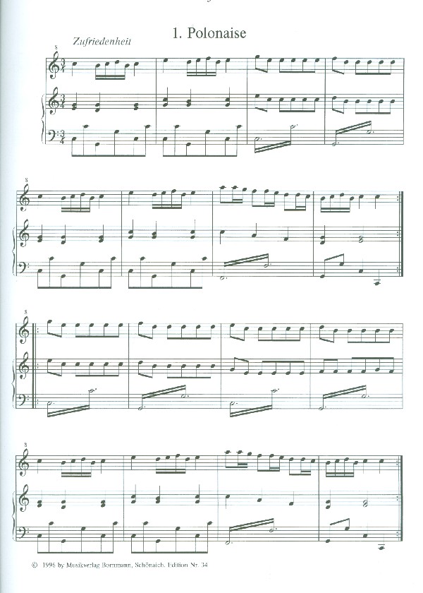 Notenbuch für Wolfgang Amadeus Mozart