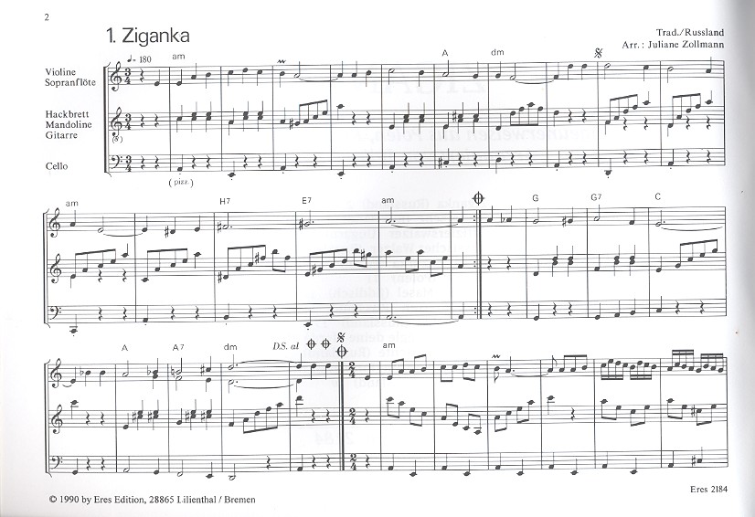 Ziganka - Zigeunerweisen aus Polen, Russland und Ungarn