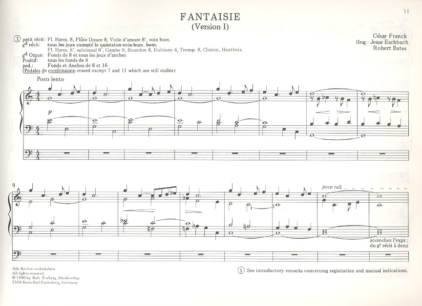 Fantasie für Orgel