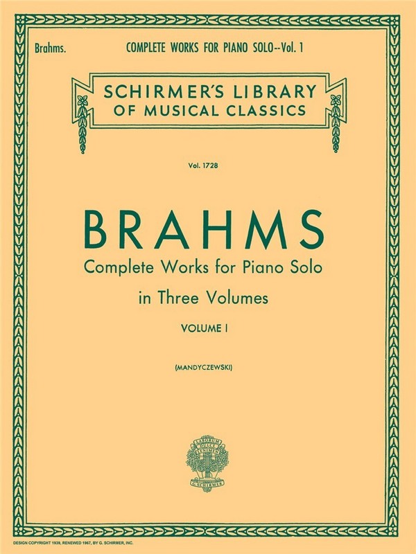 COMPLETE WORKS VOL. 1 FOR PIANO