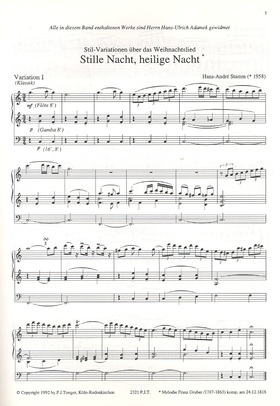 Orgel-Variationen zur Weihnachtszeit