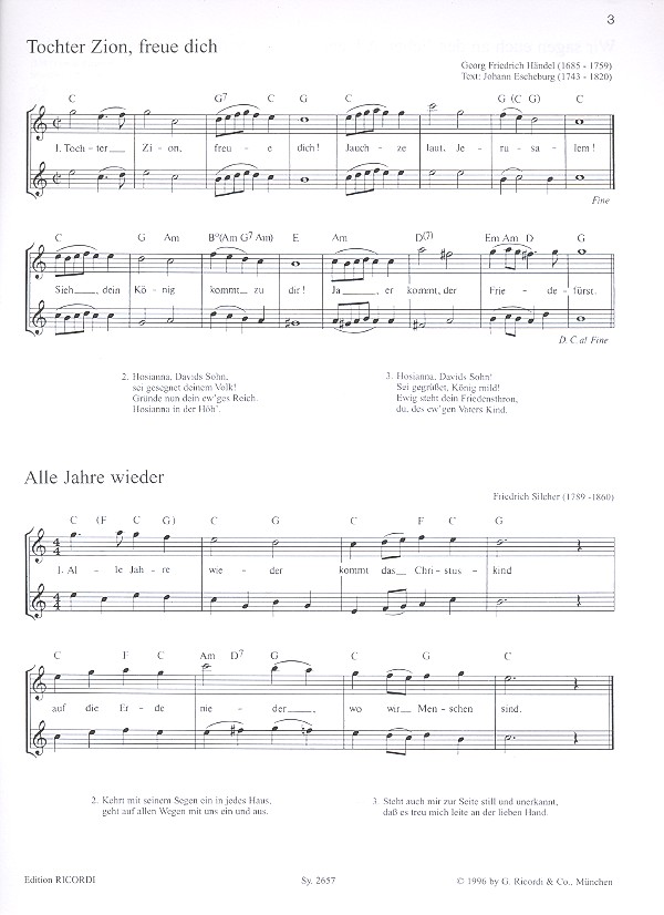 Zur Weihnachtszeit - Alte und neue Lieder